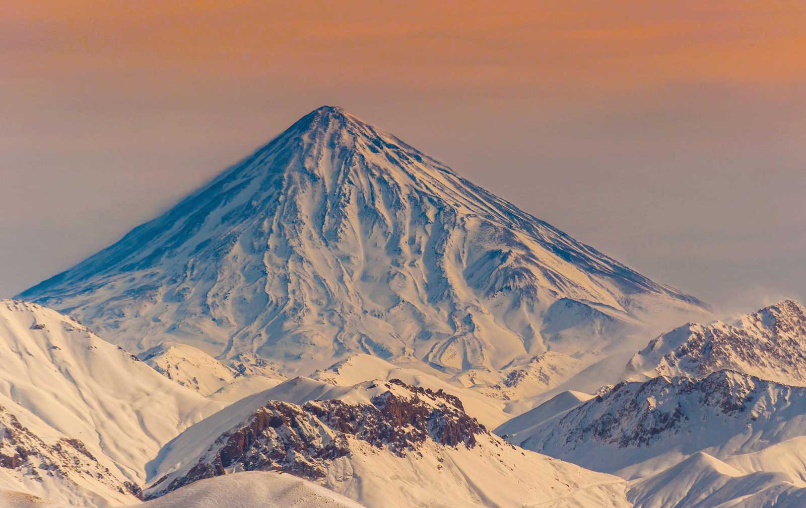 Damavand winter view