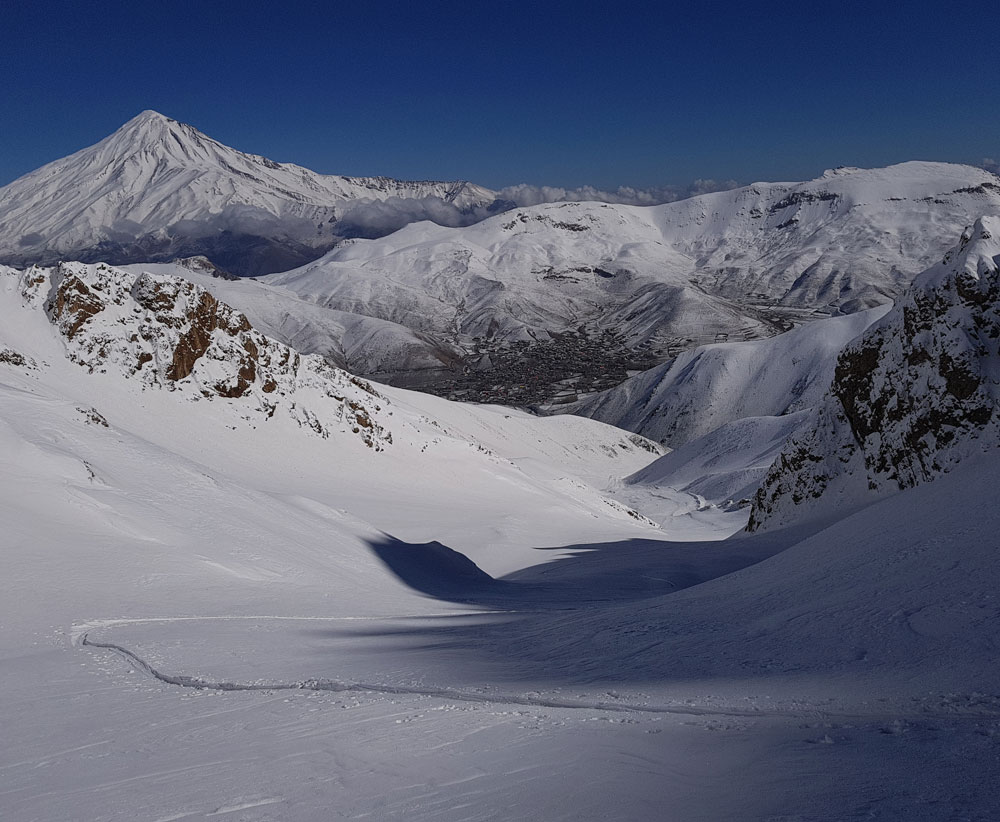 Damavand ski tour | Lasem (Dobarar)ski touring tour|Damavand ski guide