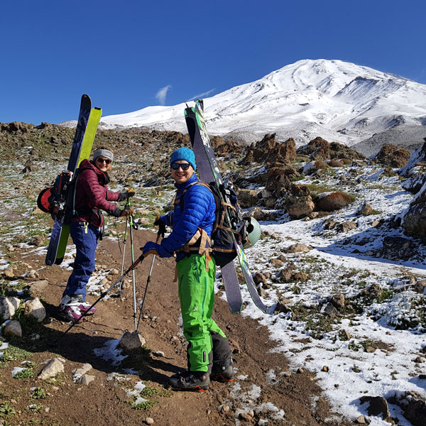 Damavand ski tour | Lasem (Dobarar)ski touring tour|Damavand ski guide