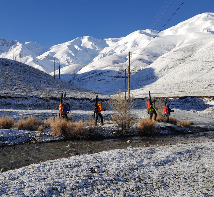 Damavand ski tour | Lasem (Dobarar)ski touring tour|Damavand ski guide