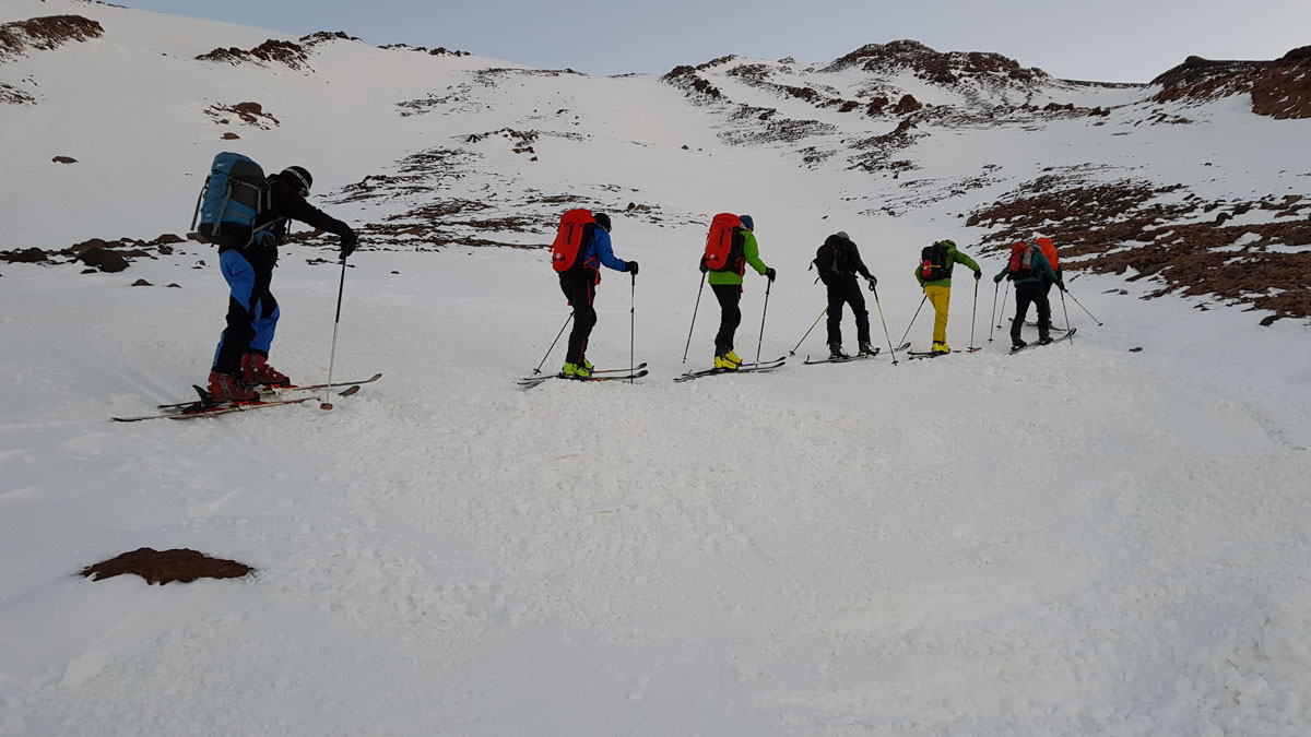 Damavand ski tour | Alam kuh ski touring tour | best iran ski touring tour